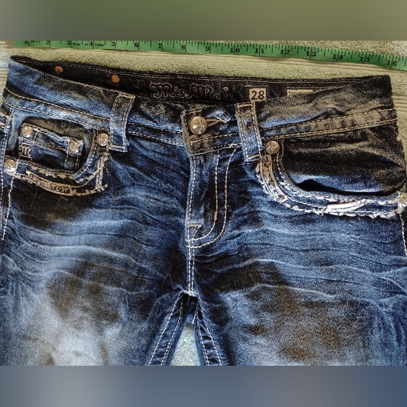 NWOT MISS ME JE5836B7R BOOTCUT SIZE 28 WITH BLING 💞💞💞💞 - Picture 15 of 15